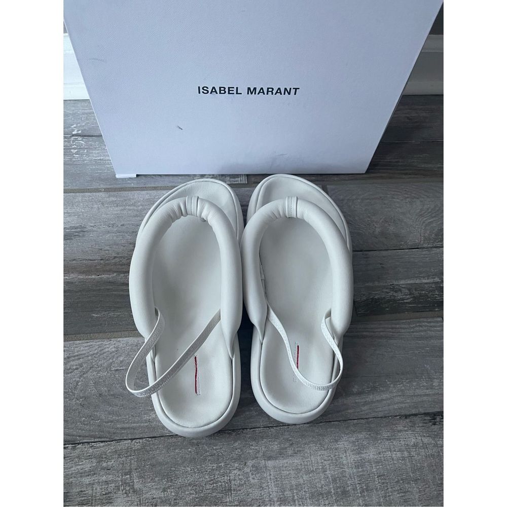 ISABEL MARANT Orene padded leather platform sandals EU38/US8 $620 - Picture 10 of 13